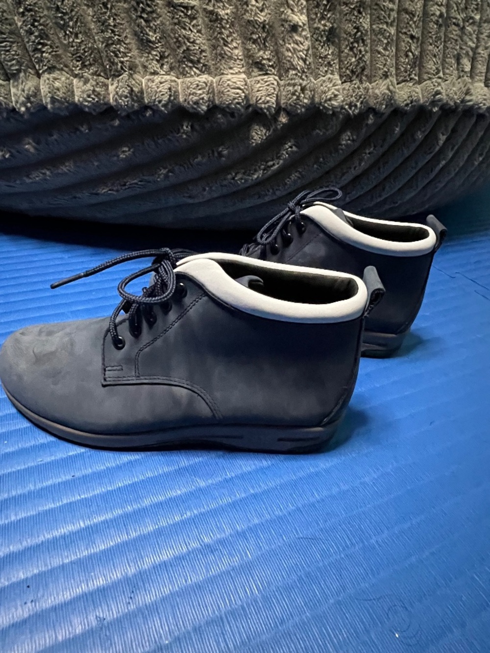 SAS Blue Suede Ankle Boot